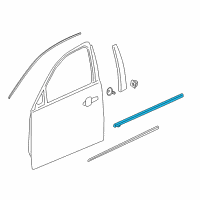 OEM Chevrolet Malibu Limited Belt Molding Diagram - 23387843