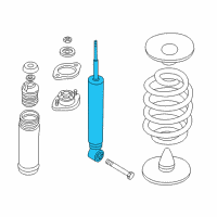 OEM 2002 BMW M3 Rear Shock Absorber Diagram - 33-52-2-283-105