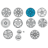 OEM 2018 Lexus GS450h Wheel, Disc Chrome P Diagram - 4261A-30332