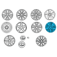 OEM 2017 Lexus GS F Wheel, Disc Diagram - 42611-30D80