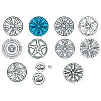 OEM 2015 Lexus GS450h Wheel, Disc Diagram - 42611-30E63