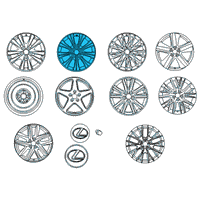 OEM 2018 Lexus GS450h Wheel, Disc Diagram - 42611-30E63