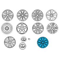 OEM 2016 Lexus GS350 Wheel, Disc Diagram - 42611-30F71