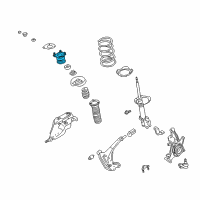 OEM 1998 Nissan Quest Strut Mounting Insulator Assembly Diagram - 54320-2Z300