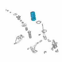 OEM 1997 Nissan Quest Spring-Front Diagram - 54010-7B000