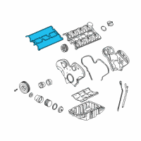 OEM Saturn Gasket, Camshaft Cover Diagram - 24450871