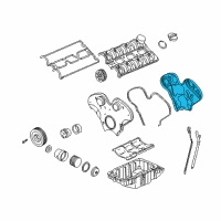 OEM Saturn LS2 Cover, Timing Belt Rear Diagram - 90572785