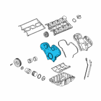 OEM Saturn Vue Cover, Timing Belt Front Diagram - 90572779