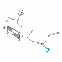 OEM 2017 Hyundai Elantra Hose-Radiator Inlet Diagram - 25411-F2250