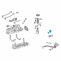 OEM Lexus ES350 Fuel Tank Cap Assembly Diagram - 77300-06040