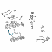 OEM 2021 Toyota 4Runner Tank Strap Diagram - 77601-60400