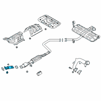 OEM 2020 Hyundai Veloster Front Muffler Assembly Diagram - 28610-J3700