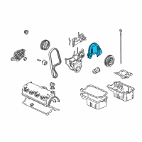 OEM Honda Cover, Timing Belt (Upper) Diagram - 11821-PLM-000