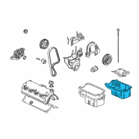 OEM 2002 Honda Civic Pan, Oil Diagram - 11200-PLE-000