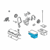 OEM 2005 Honda Civic Pan, Oil Diagram - 11200-PLC-000