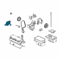 OEM 2002 Honda Civic Pump Assembly, Oil (Yamada) Diagram - 15100-PLC-003