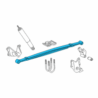 OEM 1997 Ford E-150 Econoline Club Wagon Leaf Spring Diagram - 5C2Z-5560-PA