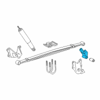 OEM Ford Spring Assembly Shackle Diagram - E6TZ-5776-B