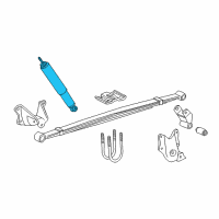 OEM 1996 Ford E-250 Econoline Shock Diagram - F5UZ-18125-B