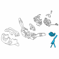 OEM 2016 Hyundai Sonata Key Sub Set-Steering Lock Diagram - 81900-C1B00