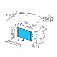 OEM 2014 Cadillac XTS Radiator Diagram - 22747160