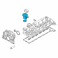 OEM 2015 BMW X5 Oil Filler Neck Diagram - 11-12-8-507-608