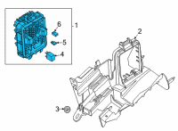 OEM 2020 Cadillac CT4 Fuse & Relay Box Diagram - 84563557