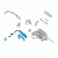 OEM 2018 Nissan NV1500 EVAP Assembly-Front, W/EXP Valve Diagram - 27280-1PA5A