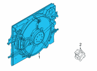 OEM 2021 Nissan Sentra Motor & Fan Assy-W/Shroud Diagram - 21481-6LB0B