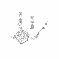 OEM Hyundai Santa Fe Band Assembly-Fuel Tank RH Diagram - 31210-0W000