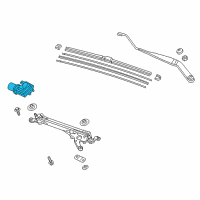 OEM 2020 Honda Civic Motor Complete, Front Diagram - 76505-TBA-A02