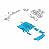 OEM 1998 Dodge Intrepid Floor Pan Diagram - 4580010AI