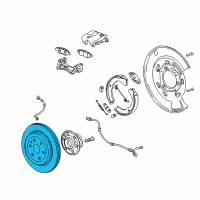 OEM 2013 Cadillac SRX Rotor Diagram - 13501317