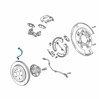 OEM 2013 Cadillac SRX Brake Hose Diagram - 20842853