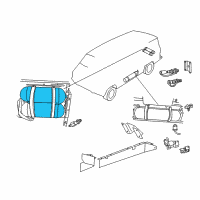 OEM 1994 Dodge B350 Fuel Tank Diagram - 52127544