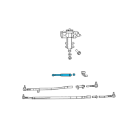 OEM 2012 Jeep Wrangler DAMPER-Steering Diagram - 52060058AF