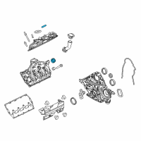 OEM 2016 Ford F-250 Super Duty Valve Cover Seal Diagram - BC3Z-6C535-A