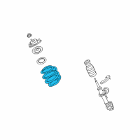 OEM 2011 Jeep Compass Front Suspension-Coil Spring Diagram - 5105867AD