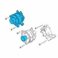 OEM 2017 Ford F-350 Super Duty Alternator Diagram - HC3Z-10346-F