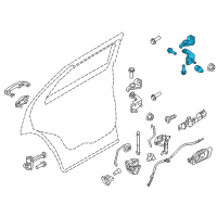 OEM Lincoln MKZ Upper Hinge Diagram - BB5Z-7826801-C