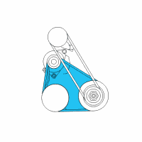 OEM 1998 Acura CL Belt, Compressor (Bando) Diagram - 38920-PAA-A01