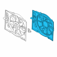 OEM BMW 650i Fan Shroud Diagram - 17-42-7-534-912