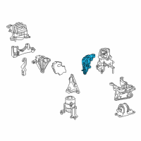 OEM 2021 Toyota RAV4 Rear Mount Bracket Diagram - 12303-F0150