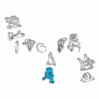 OEM 2019 Toyota Camry Front Transmission Mount Diagram - 12361-F0011