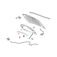 OEM 2008 Cadillac SRX Assist Rod Diagram - 15211910