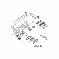 OEM Nissan Maxima Switch Assy-Mirror Control Diagram - 25570-CR900