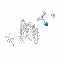 OEM 2004 Lexus LS430 Motor, Cooling Fan Diagram - 16363-50030