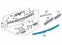 OEM 2021 Cadillac Escalade Applique Diagram - 84723593