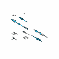 OEM Lexus Shaft Assy, Front Drive, RH Diagram - 43410-0E020