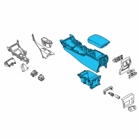 OEM Infiniti Q50 Box Assy-Console, Center Diagram - 96910-4GT1B